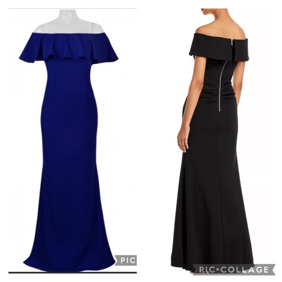 Adrianna Papell off the shoulder gown - Picture 4 of 12